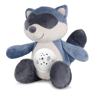 044913 Baby Cry Sensor Sleepy Raccoon