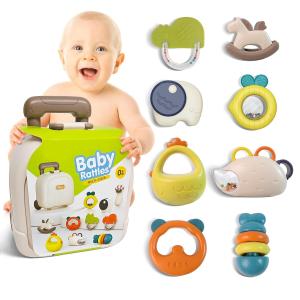 043129 Baby Rattles Teething Toys 8PCS Set