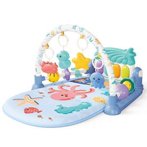 045255 Musical Baby Play Mat Piano with Animal Rattle Toys 
